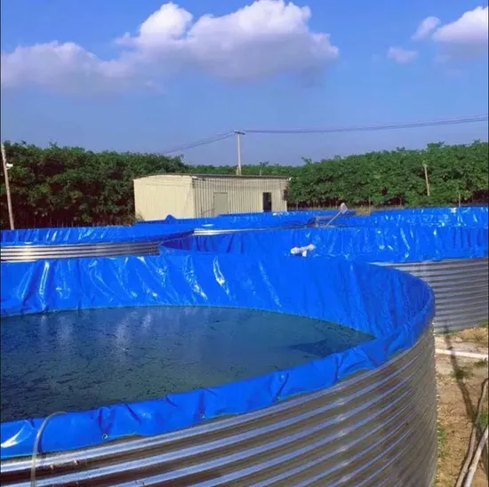 Galvanized Process Single Round Aquaculture PVC Fish Pond