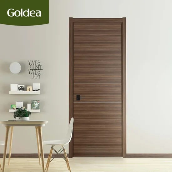 ODM European Style Finished China MDF PVC Bypass Toilet Wooden Front Door