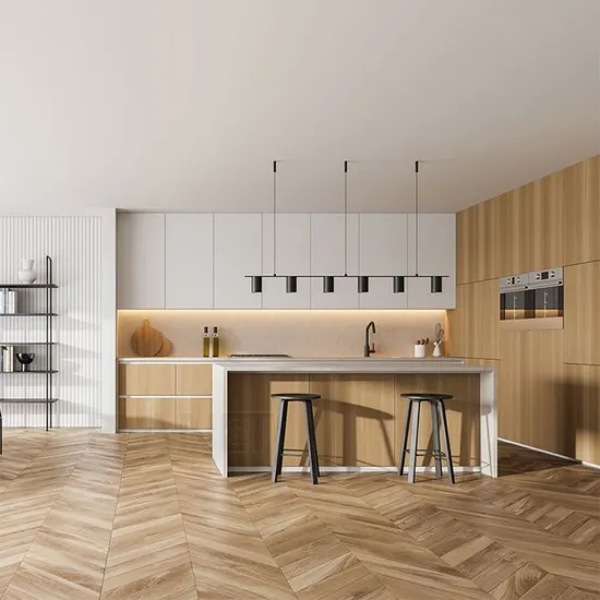 Customized Lacquer or PVC Finished Modern Black Kitchen Cabinet Designs