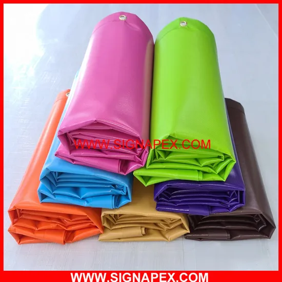 Signapex Customized High Quality Finished PVC Laminated/Coated Tarpaulin for Covers