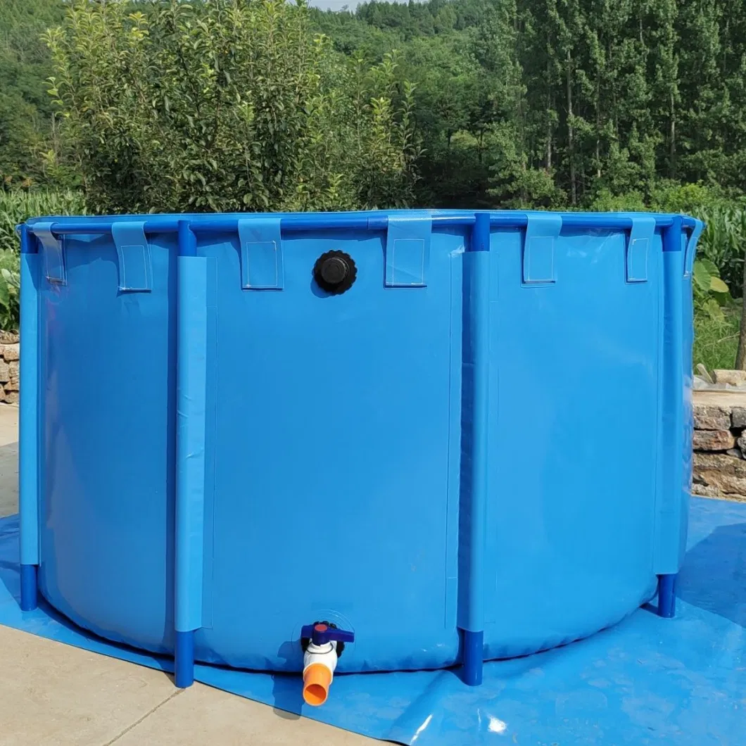 Fish Farming Customized PVC Reinforced Tarpaulin Portable Fish Tank Pond