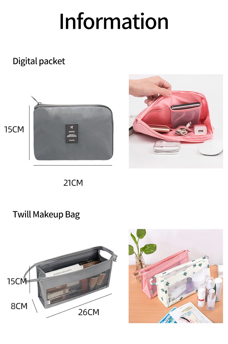 Low MOQ Fashion 6 PCS Compression Luggage Organizers Travel Bag Personal Packing Cubes Wholesale Travel Bag Organizer