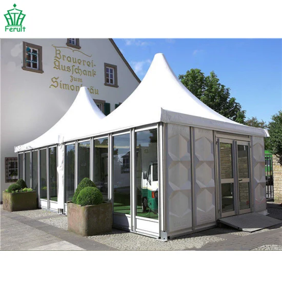 5X5m Reception Pagoda Tent Wedding Tent with White Roof PVC