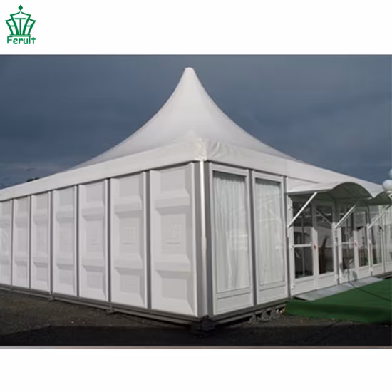 5X5m Reception Pagoda Tent Wedding Tent with White Roof PVC