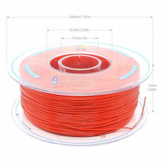 Is9001 Verified Factory Wholesale 3D Printers 95A TPU Flexible Filament Extremely Durable Good Printability 3D Printing Materials Red TPU 1.75mm 1kg
