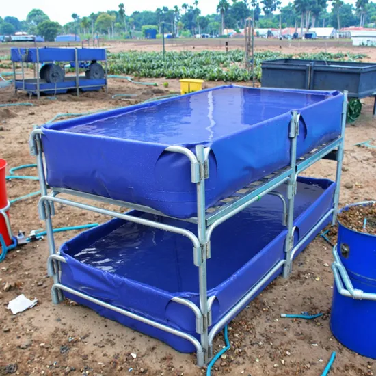 Collapsible PVC Tarpaulin Fish Tank Farming Fish Pond