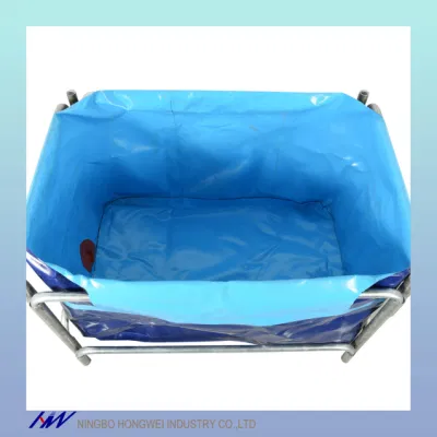 Collapsible pvc fish pool ponds with frame