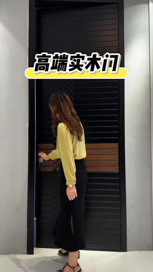 Solid Wood Interior Doors Finished Soundproof Entrance Wooden WPC PVC Door 