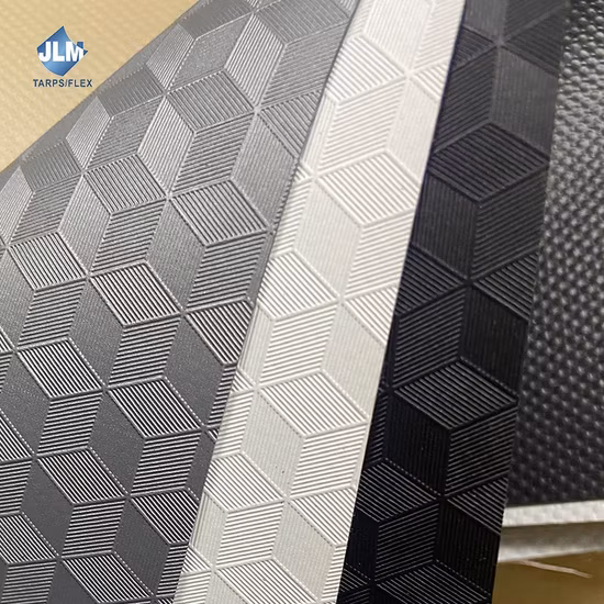 European Standard B1 Fr 100% Blockout 850GSM RoHS&Reach/PVDF Acrylic Lacquering PVC Tarpaulin Roof Tent Tarpauline Fabric