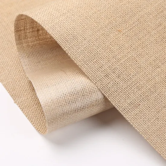 Woven 100% Jute Fabric PE Coated Waterproof Burlap Fabric 